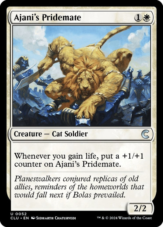 Image for Ajani's Pridemate (52) (CLU) - Magic: The Gathering