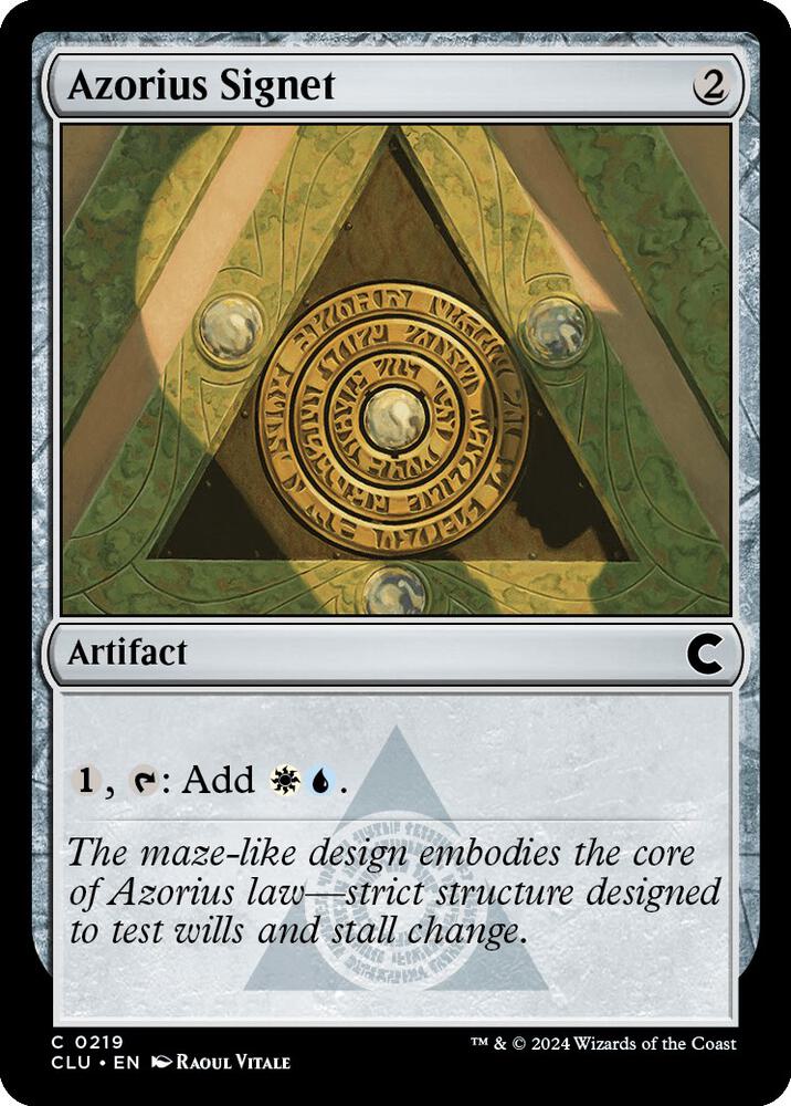 Azorius Signet (219) (CLU)