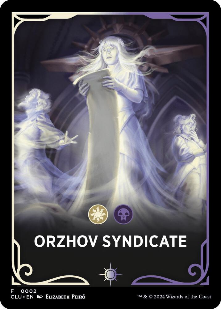 Orzhov Syndicate Theme Card (2) (CLU)