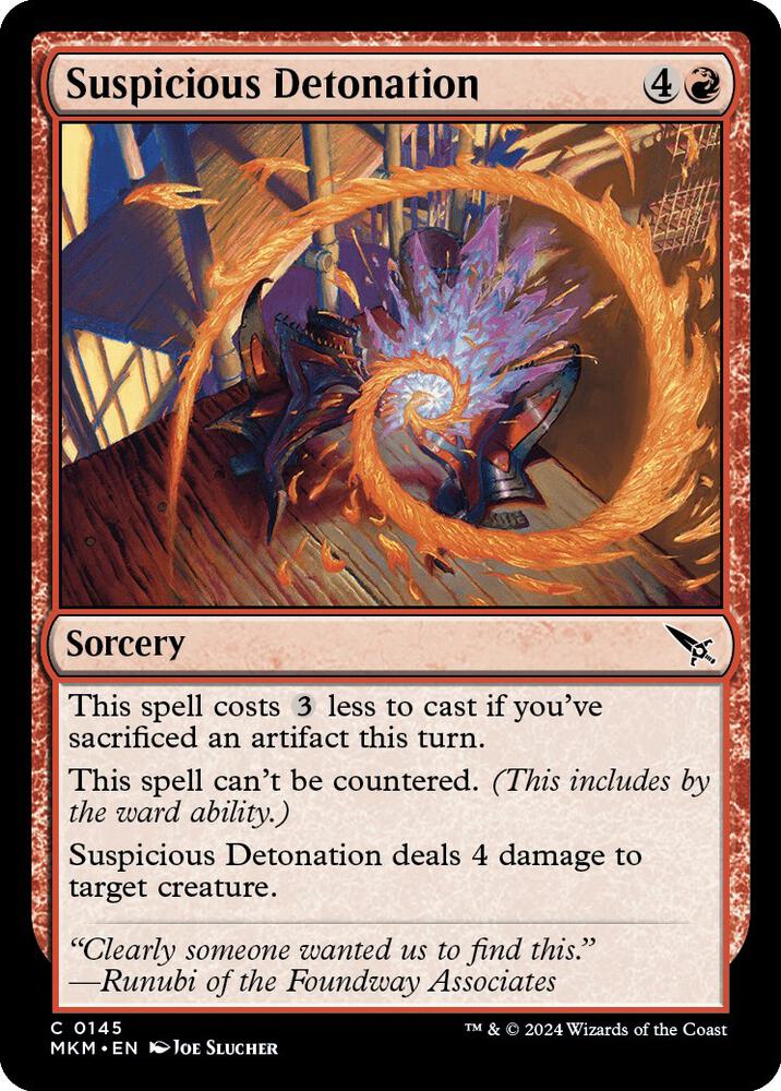 Suspicious Detonation (145) (MKM)