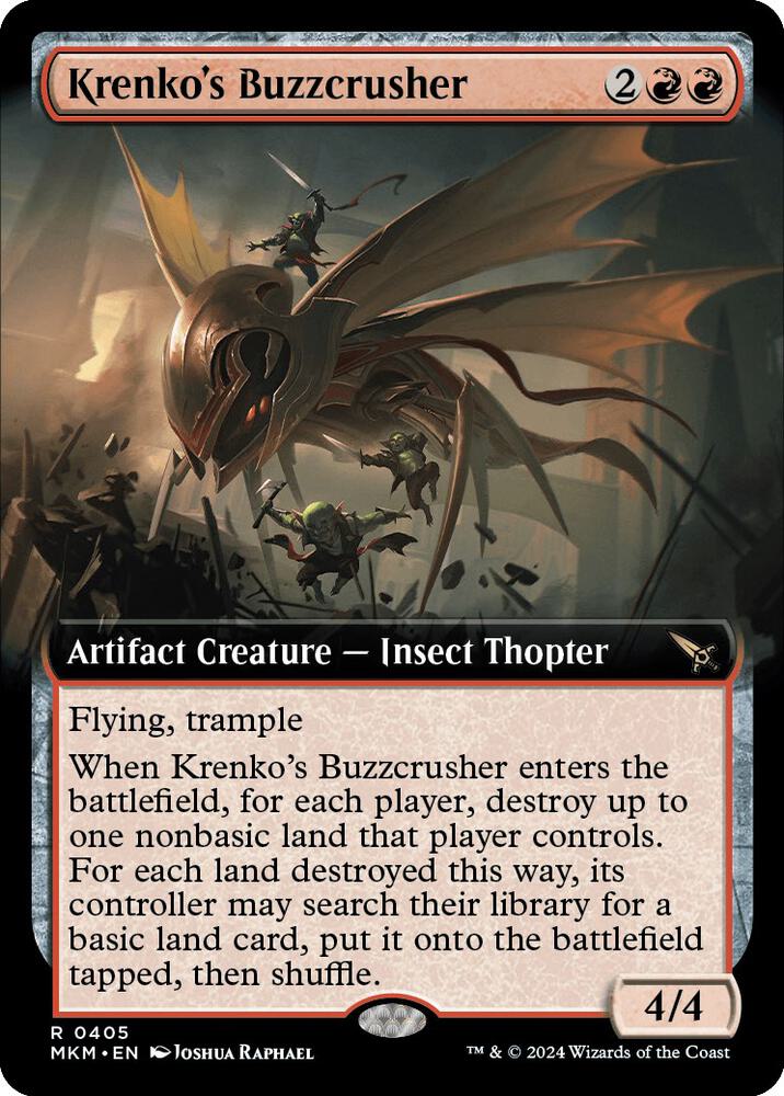 Krenko's Buzzcrusher (Extended Art) (405) (MKM)