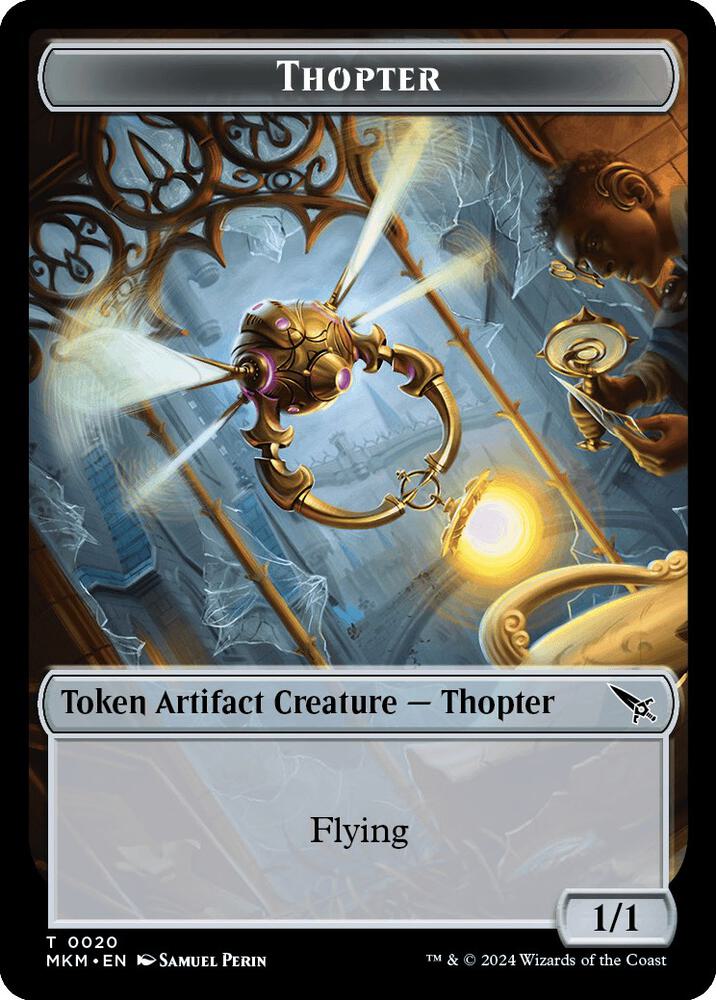 Thopter // Treasure Double-Sided Token (20 // 26) (MKC)