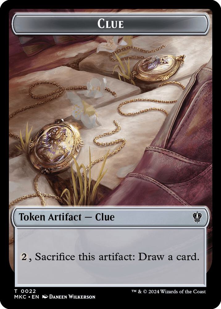 Clue // Food Double-Sided Token (22 // 24) (MKC)