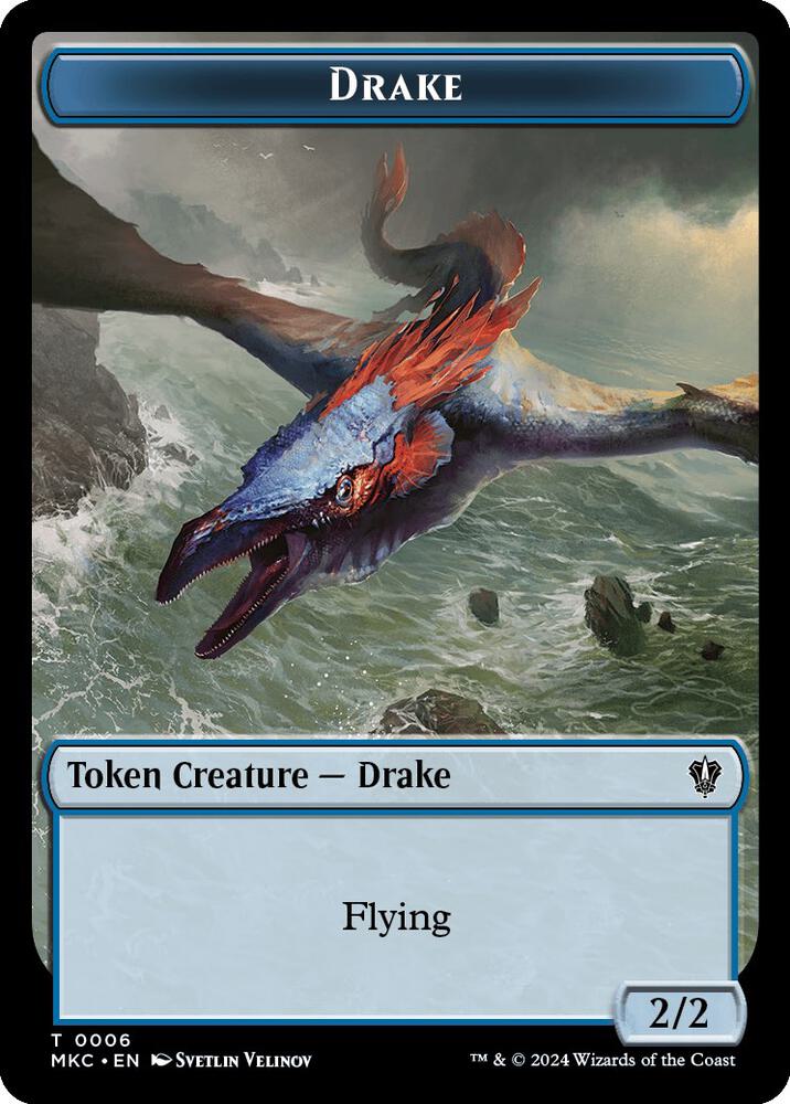Drake // Koma's Coil Double-Sided Token (6 // 7) (MKC)