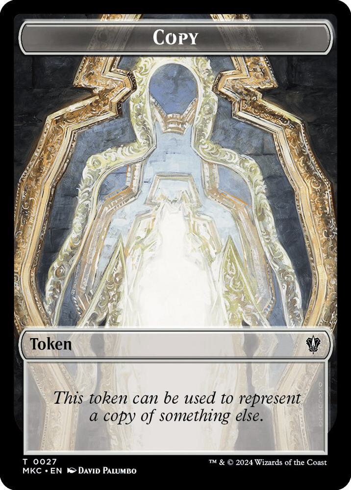 Copy // Zombie Double-Sided Token (27 // 11) (MKC)