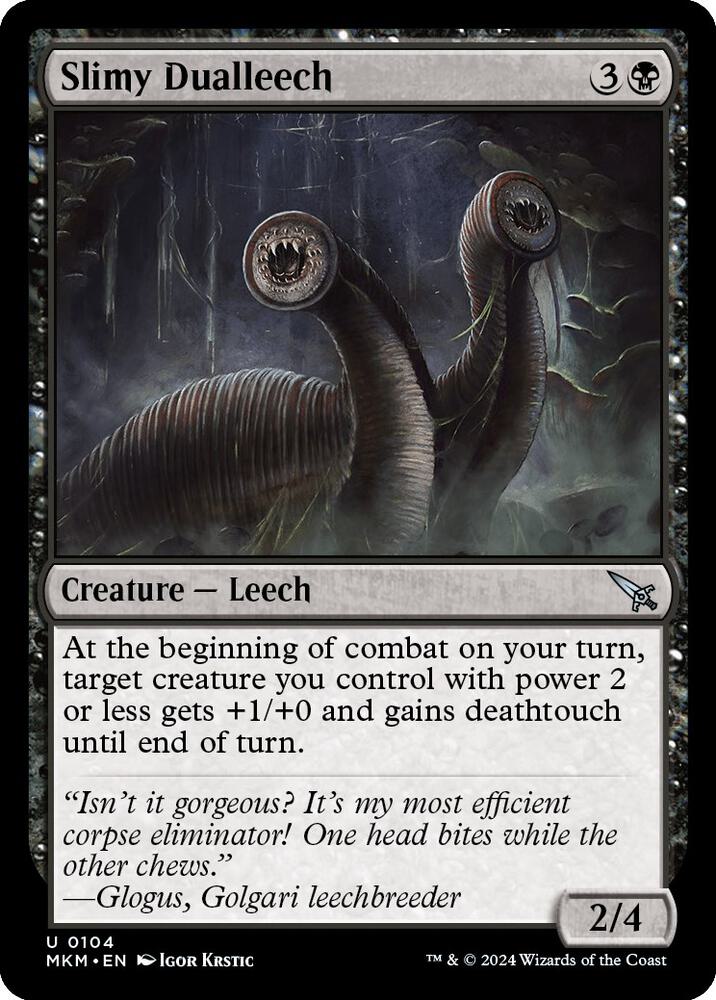 Slimy Dualleech (104) (MKM)