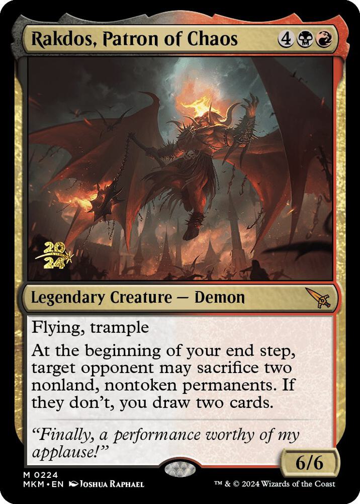 Rakdos, Patron of Chaos (224) (PRE)