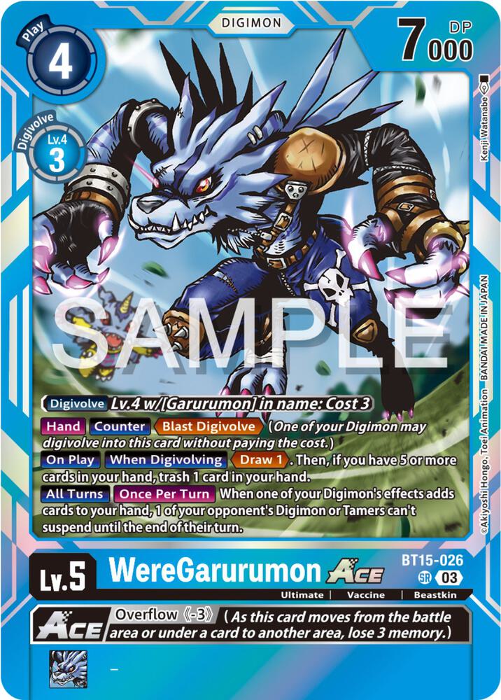 WereGarurumon ACE (BT15-026 SR) (BT-15)