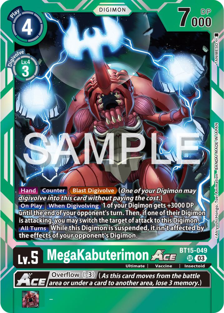 MegaKabuterimon ACE (BT15-049 SR) (BT-15)