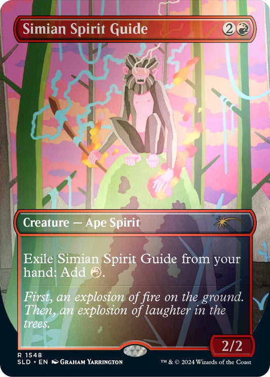 Image for Simian Spirit Guide (Rainbow Foil) (1548) (SLD) - Magic: The Gathering