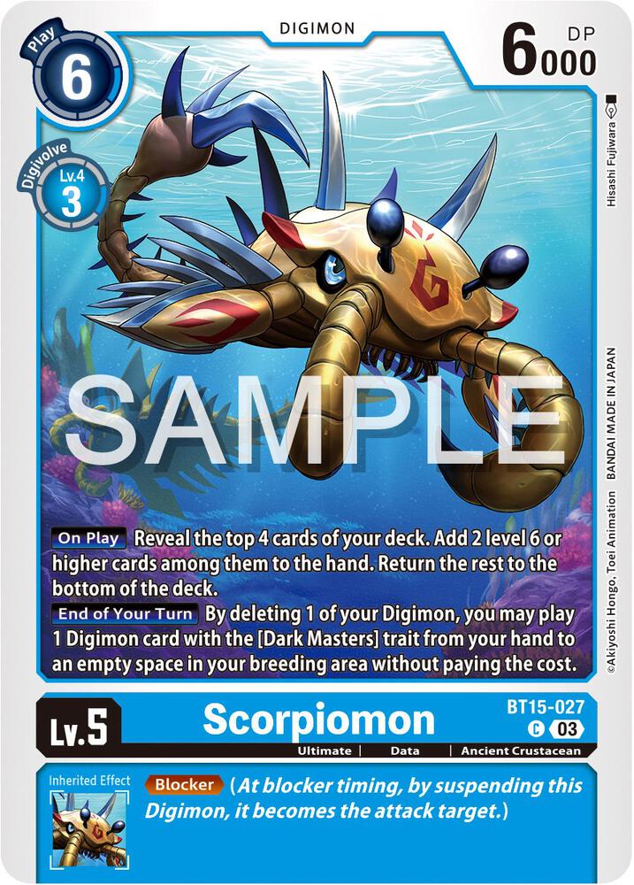 Scorpiomon (BT15-027 C) (BT-15)