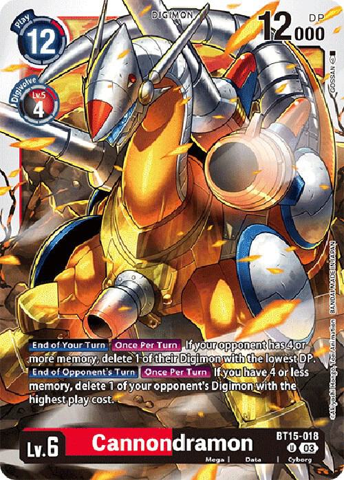 Cannondramon (BT15-018 U) (BT-15)
