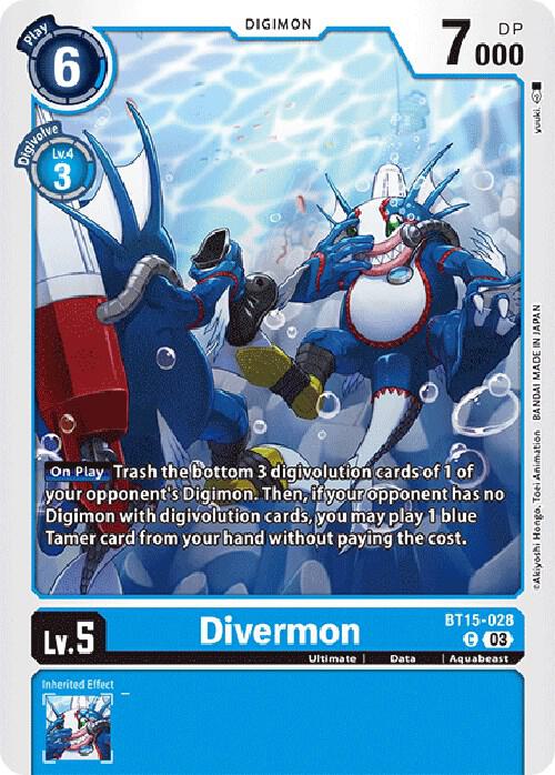 Divermon (BT15-028 C) (BT-15)