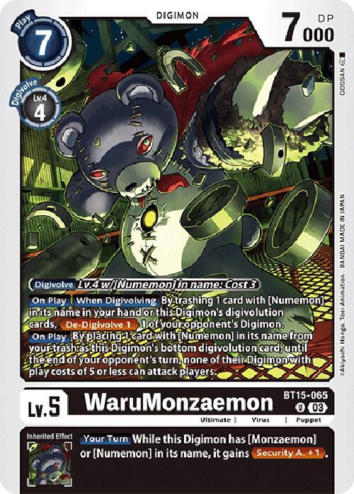 WaruMonzaemon (BT15-065 U) (BT-15)
