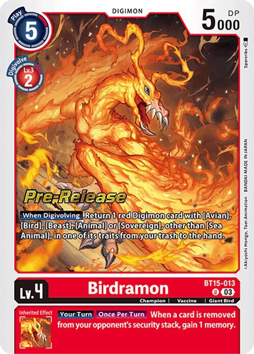 Birdramon (BT15-013 U) (BT-15_PR)