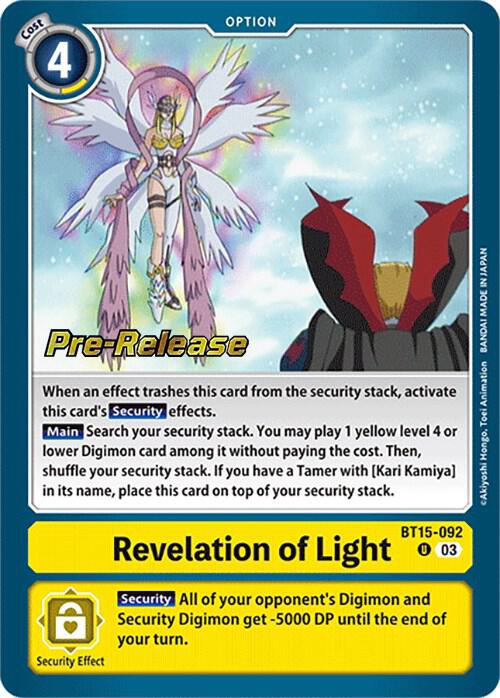 Revelation of Light (BT15-092 U) (BT-15_PR)