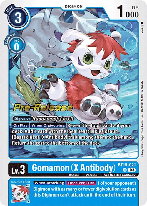 Gomamon (X Antibody) (BT15-021 U) (BT-15_PR)