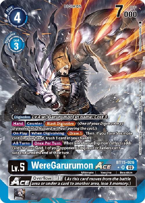 WereGarurumon ACE (Alternate Art) (BT15-026 SR) (BT-15)