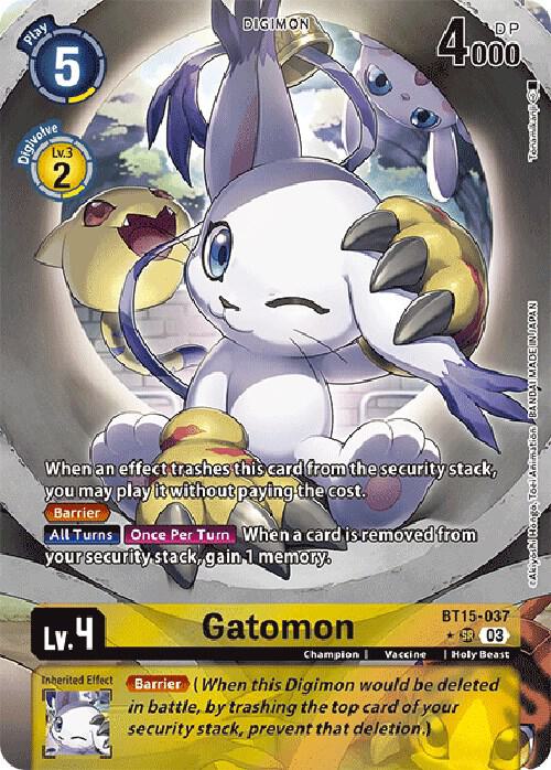Gatomon (Alternate Art) (BT15-037 SR) (BT-15)