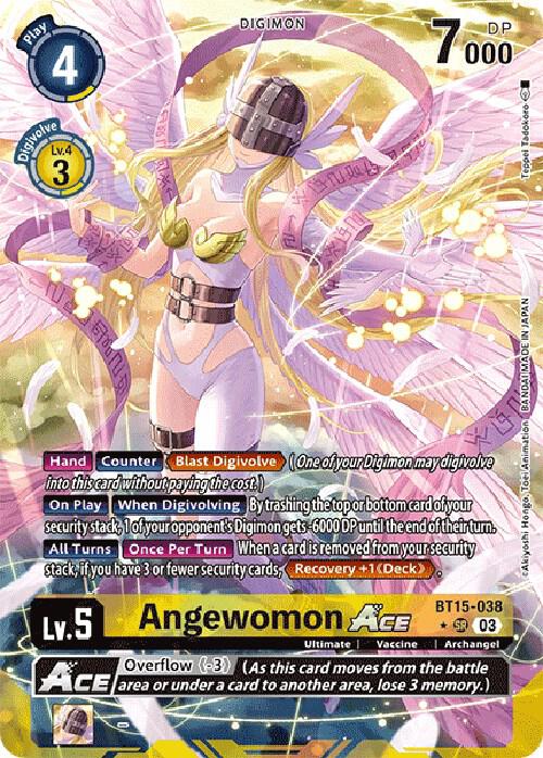 Angewomon ACE (Alternate Art) (BT15-038 SR) (BT-15)