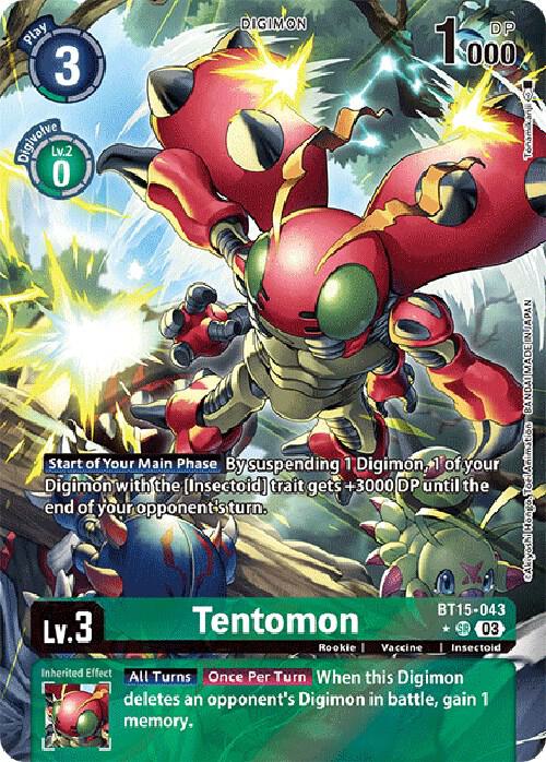 Tentomon (Alternate Art) (BT15-043 SR) (BT-15)
