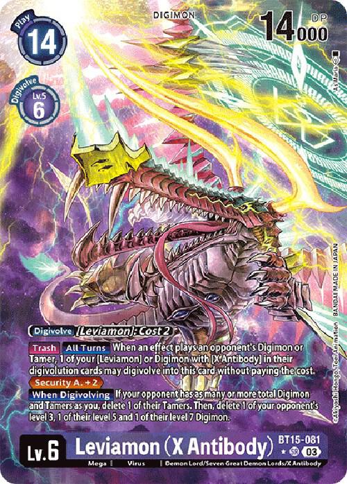 Leviamon (X Antibody) (Alternate Art) (BT15-081 SR) (BT-15)