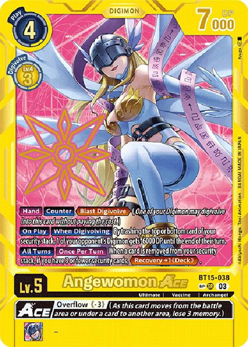 Angewomon ACE (Special Rare) (BT15-038 SP) (BT-15)