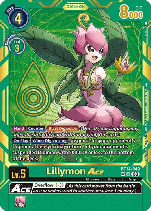 Lillymon ACE (Special Rare) (BT14-049 SP) (BT-15)