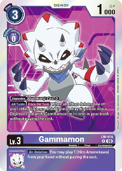 Gammamon (English Exclusive) (LM-016 R) (BT-15)