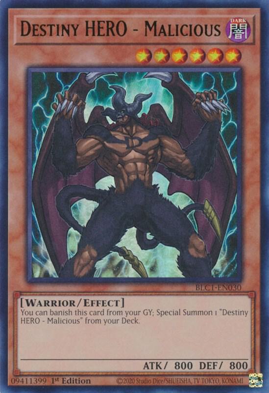 Destiny HERO - Malicious (BLC1-EN030) (BLC1)