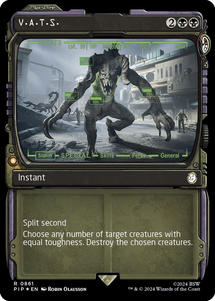 V.A.T.S. (Showcase) (Surge Foil) (861) (PIP)