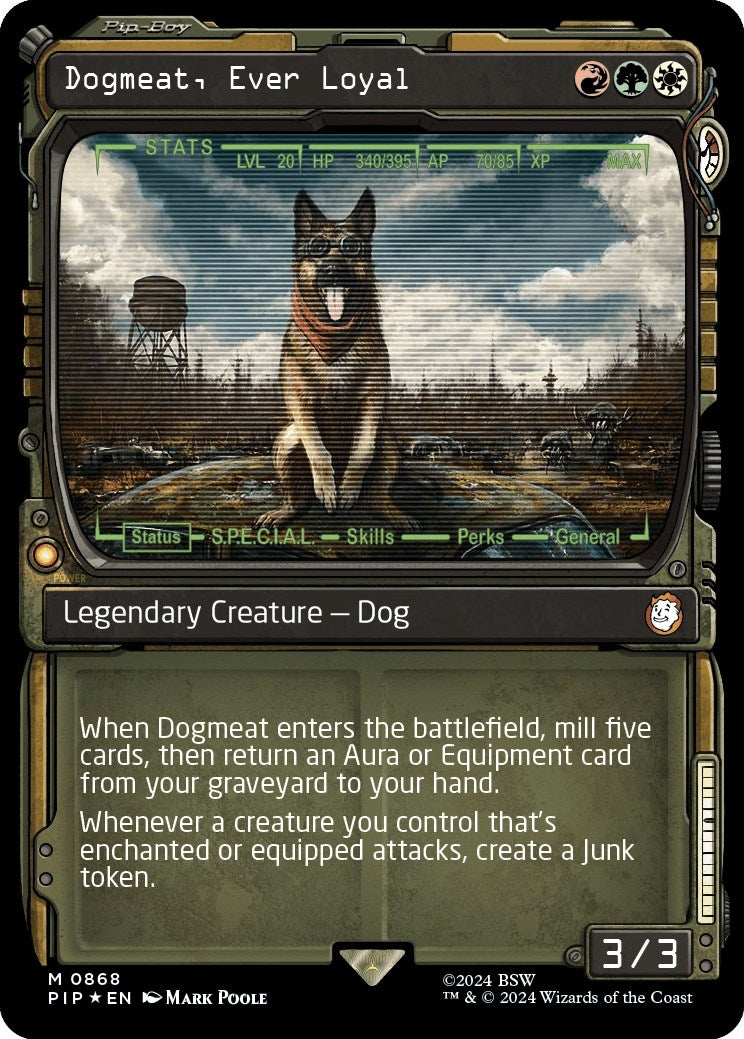 Dogmeat, Ever Loyal (Showcase) (Surge Foil) (868) (PIP)
