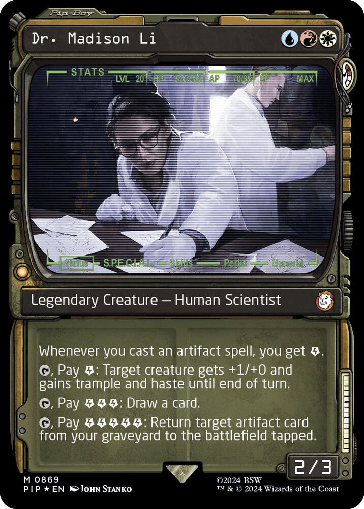 Dr. Madison Li (Showcase) (Surge Foil) (869) (PIP)