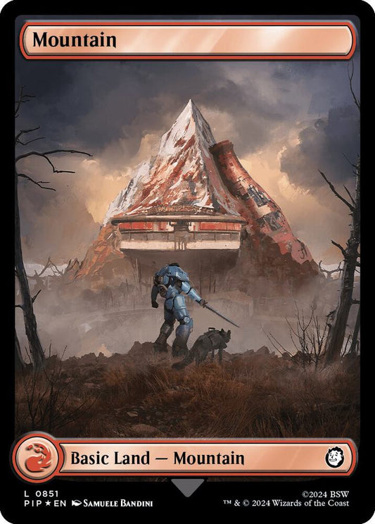 Image for Mountain (0851) (Surge Foil) (851) (PIP) - Magic: The Gathering