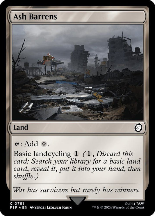 Image for Ash Barrens (Surge Foil) (781) (PIP) - Magic: The Gathering