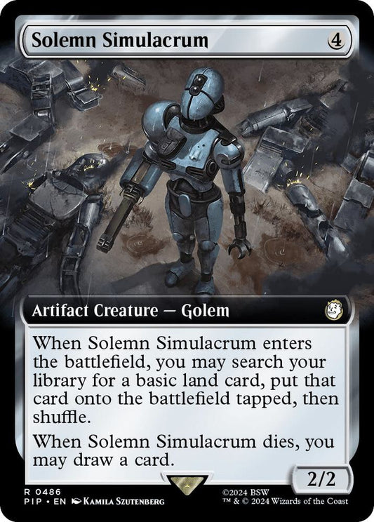 Image for Solemn Simulacrum (Extended Art) (486) (PIP) - Magic: The Gathering