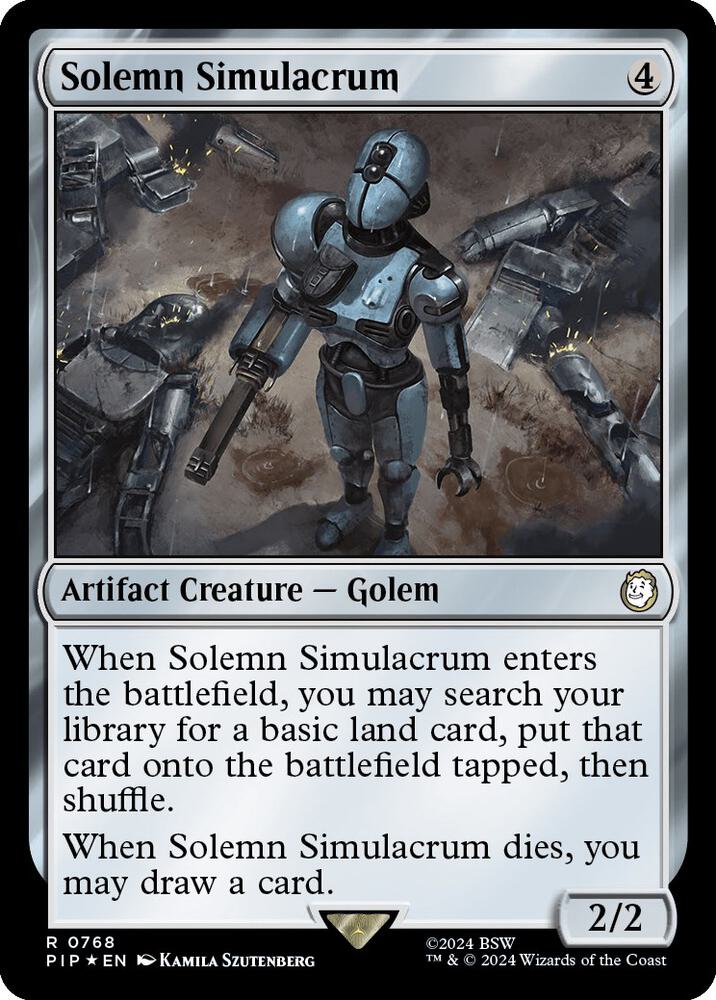 Solemn Simulacrum (Surge Foil) (768) (PIP)