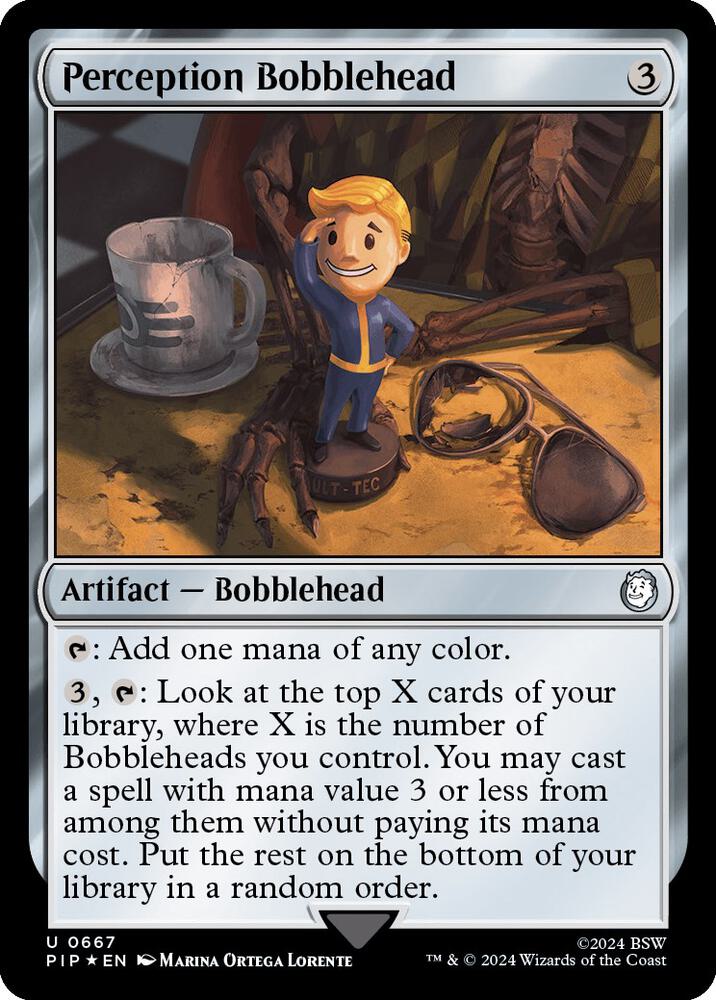 Perception Bobblehead (Surge Foil) (667) (PIP)