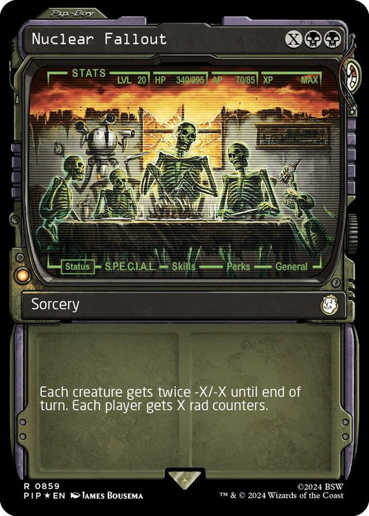 Image for Nuclear Fallout (Showcase) (Surge Foil) (859) (PIP) - Magic: The Gathering