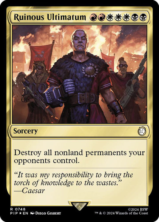 Image for Ruinous Ultimatum (Surge Foil) (748) (PIP) - Magic: The Gathering