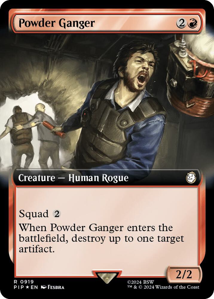 Powder Ganger (Extended Art) (Surge Foil) (919) (PIP)