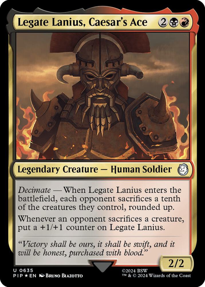 Legate Lanius, Caesar's Ace (Surge Foil) (635) (PIP)