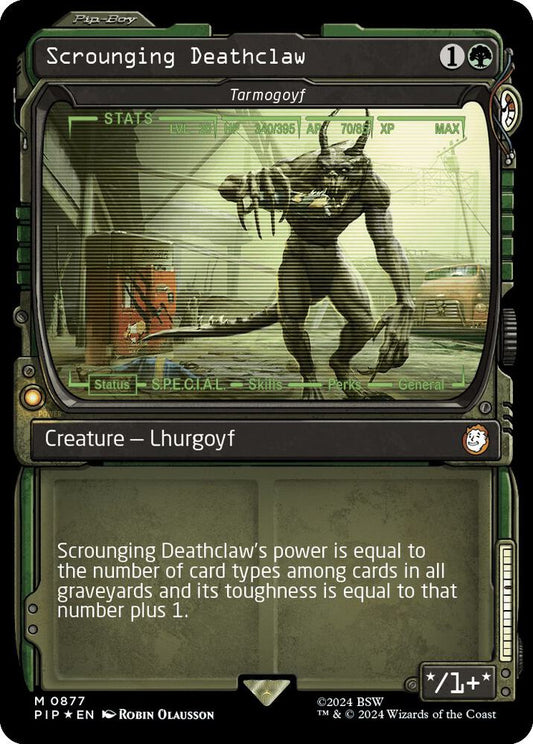 Image for Scrounging Deathclaw - Tarmogoyf (Showcase) (Surge Foil) (877) (PIP) - Magic: The Gathering