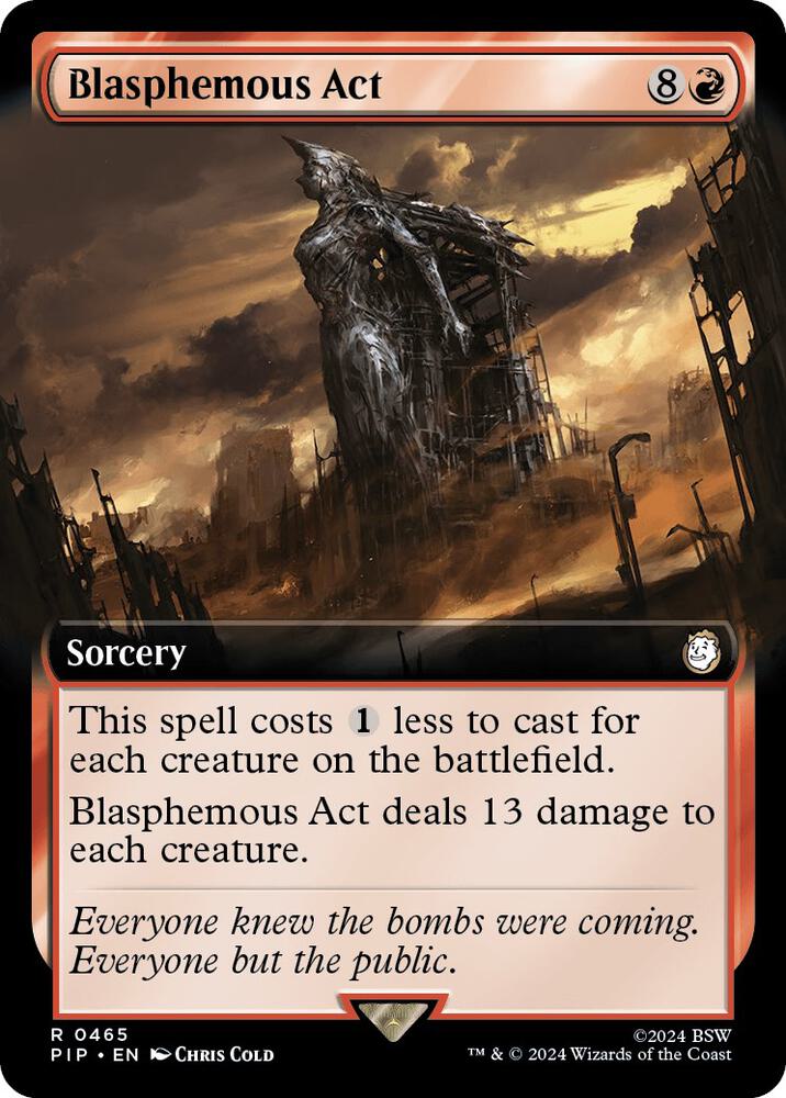 Blasphemous Act (Extended Art) (465) (PIP)