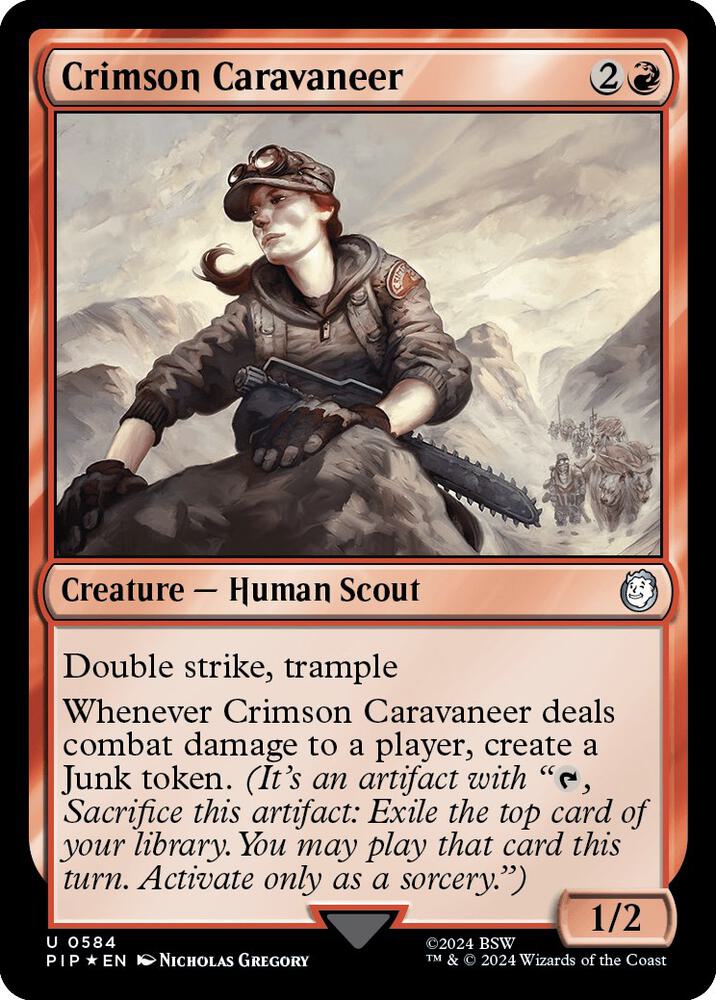 Crimson Caravaneer (Surge Foil) (584) (PIP)