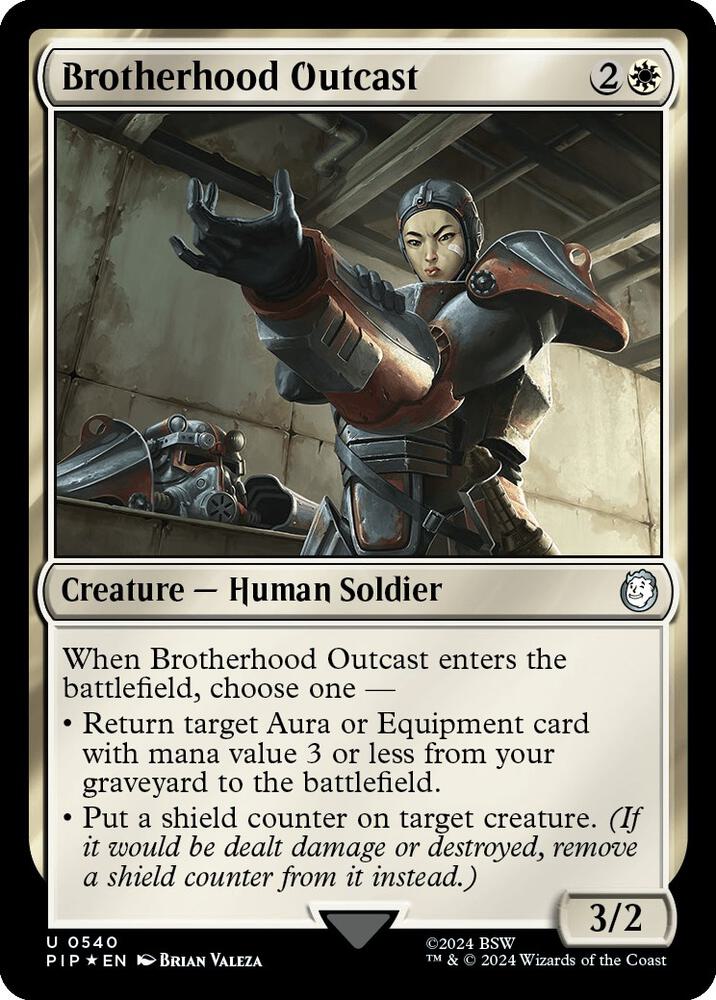 Brotherhood Outcast (Surge Foil) (540) (PIP)