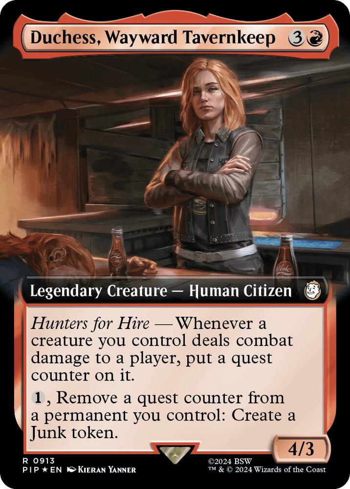 Duchess, Wayward Tavernkeep (Extended Art) (Surge Foil) (913) (PIP)