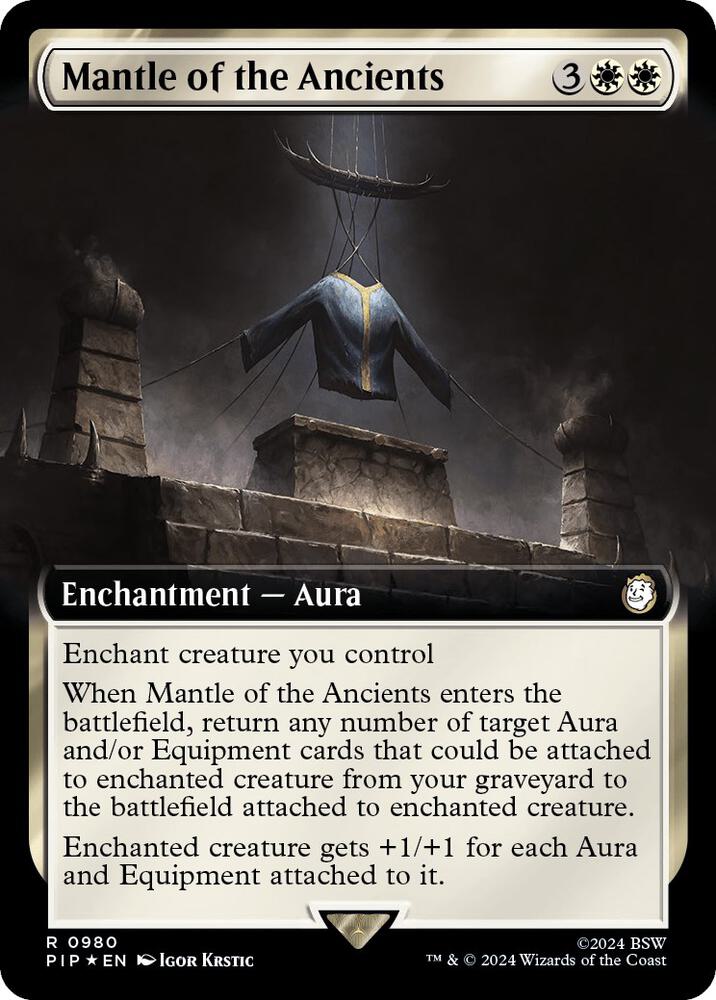 Mantle of the Ancients (Extended Art) (Surge Foil) (980) (PIP)