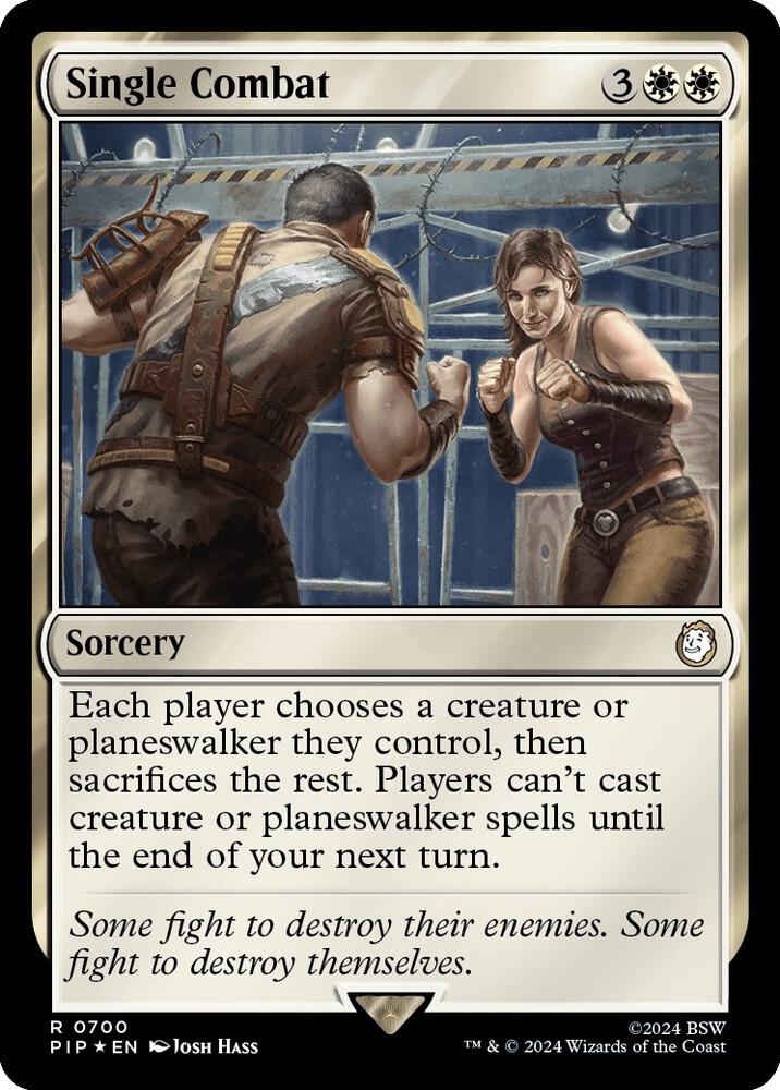 Single Combat (Surge Foil) (700) (PIP)