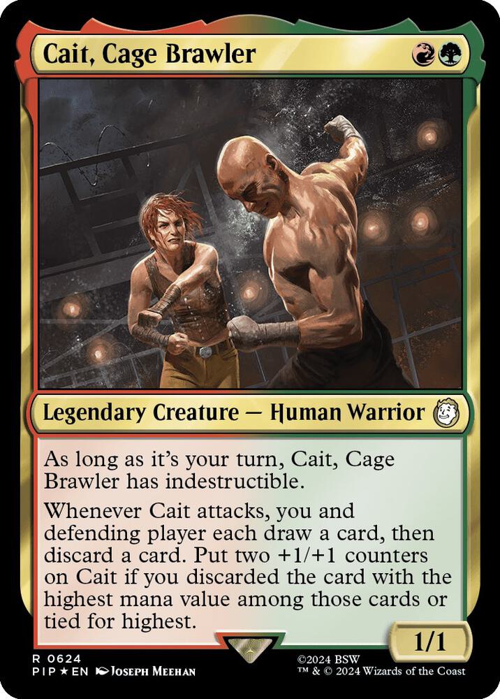 Cait, Cage Brawler (Surge Foil) (624) (PIP)
